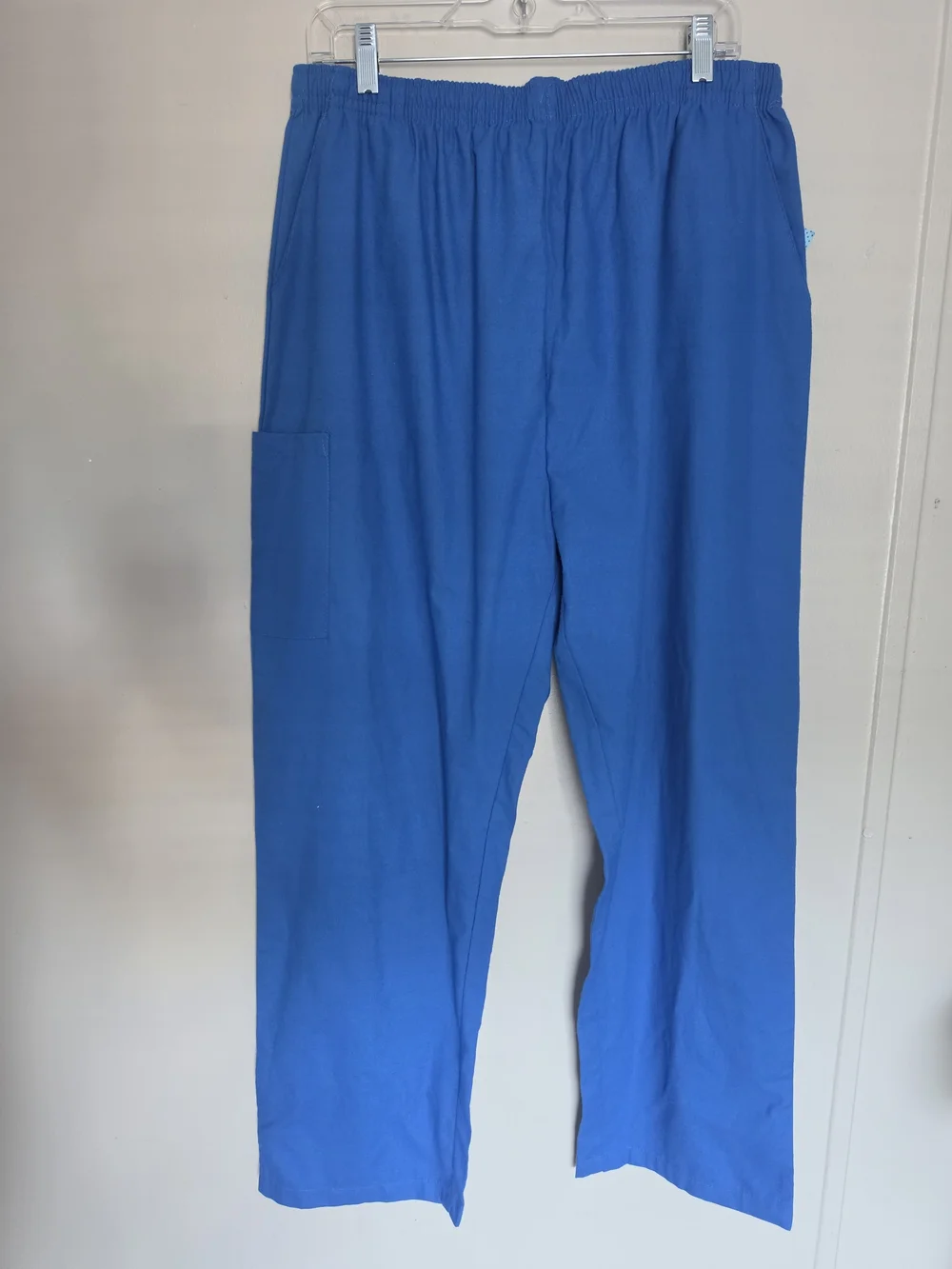 NWT The Scrub Co. Royal Blue Scrub Pants Unisex Large Elastic Waist Workwear